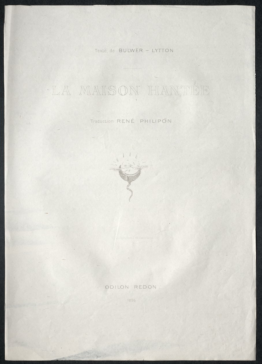 La casa infestata, 1896 da Odilon Redon