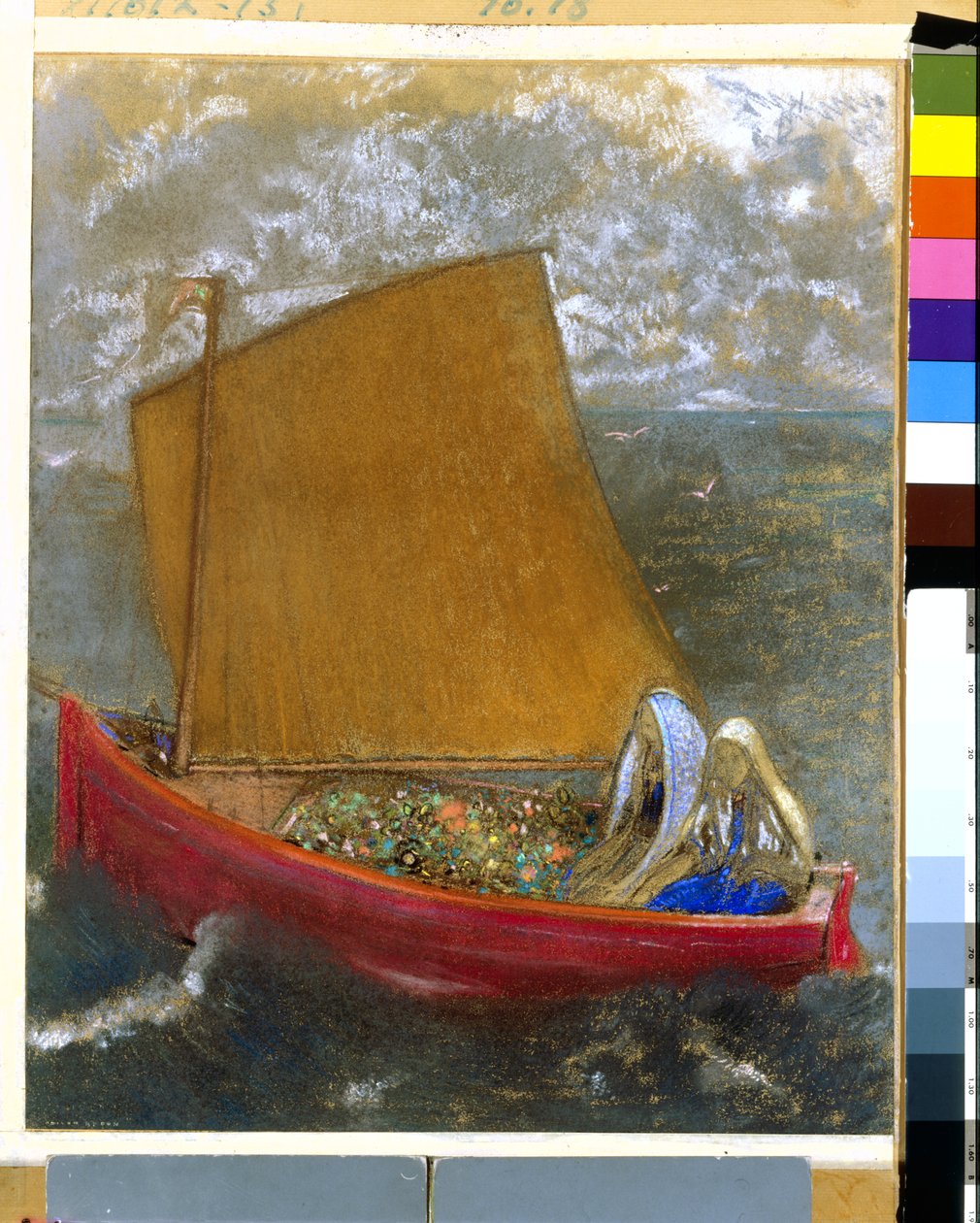 La Voile Jaune da Odilon Redon