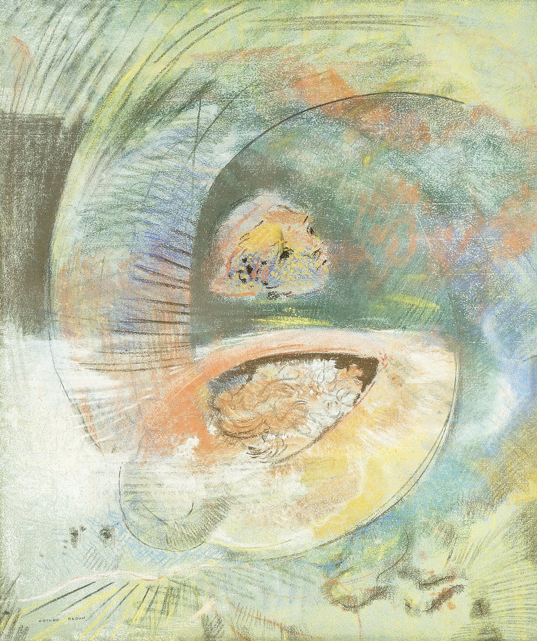 Mostro sottomarino, c.1900 da Odilon Redon