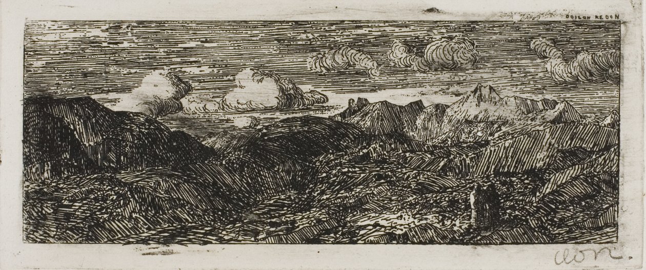 Paesaggio montano da Odilon Redon