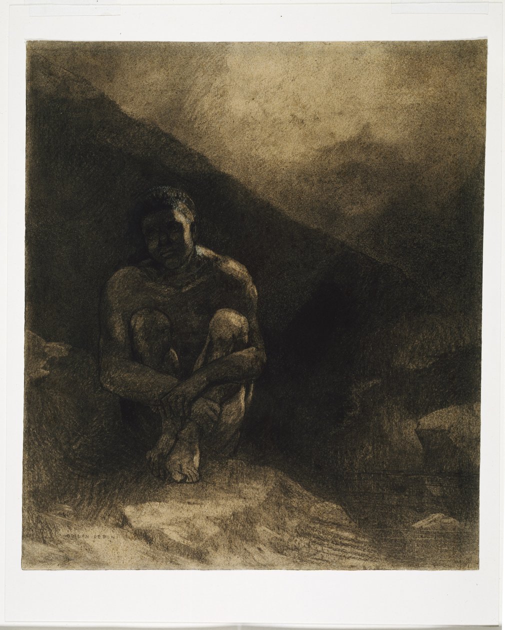 Uomo Primitivo, 1872 da Odilon Redon