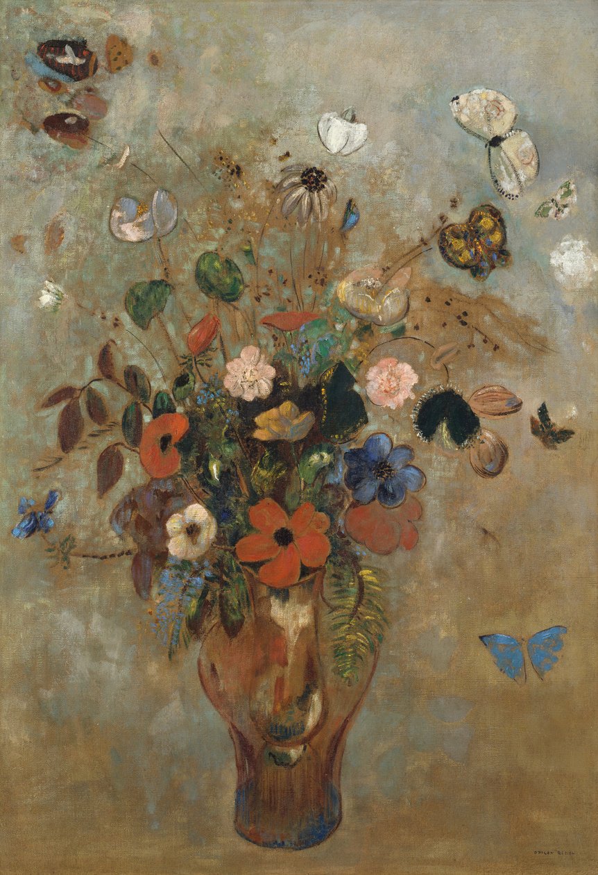 Natura morta con fiori da Odilon Redon