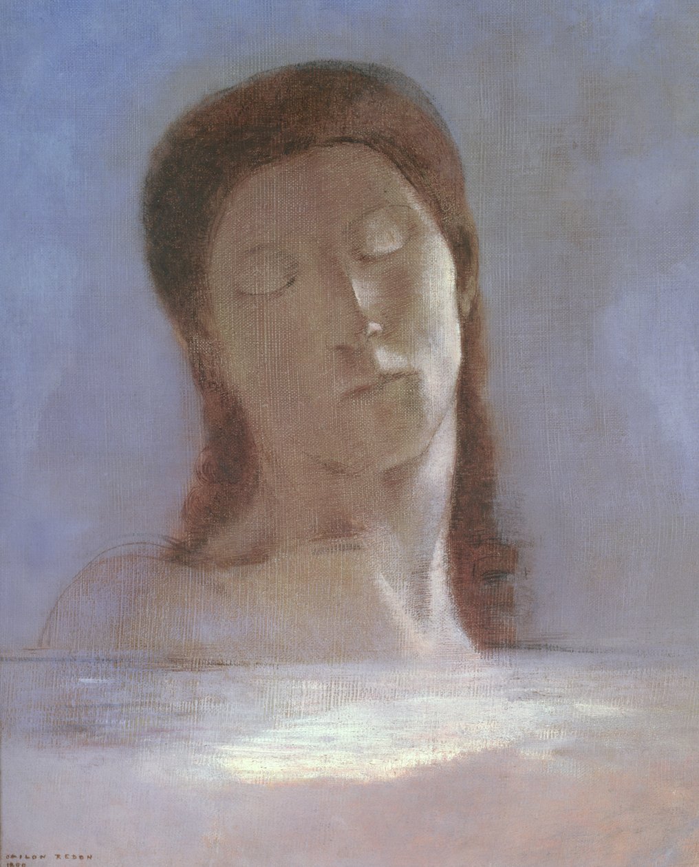 Gli occhi chiusi da Odilon Redon