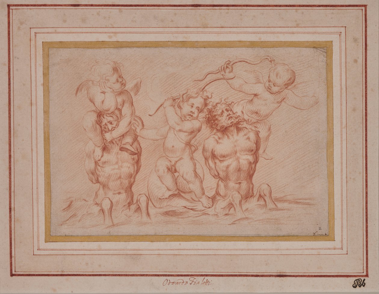 Tritoni e putti da Odoardo Fialetti
