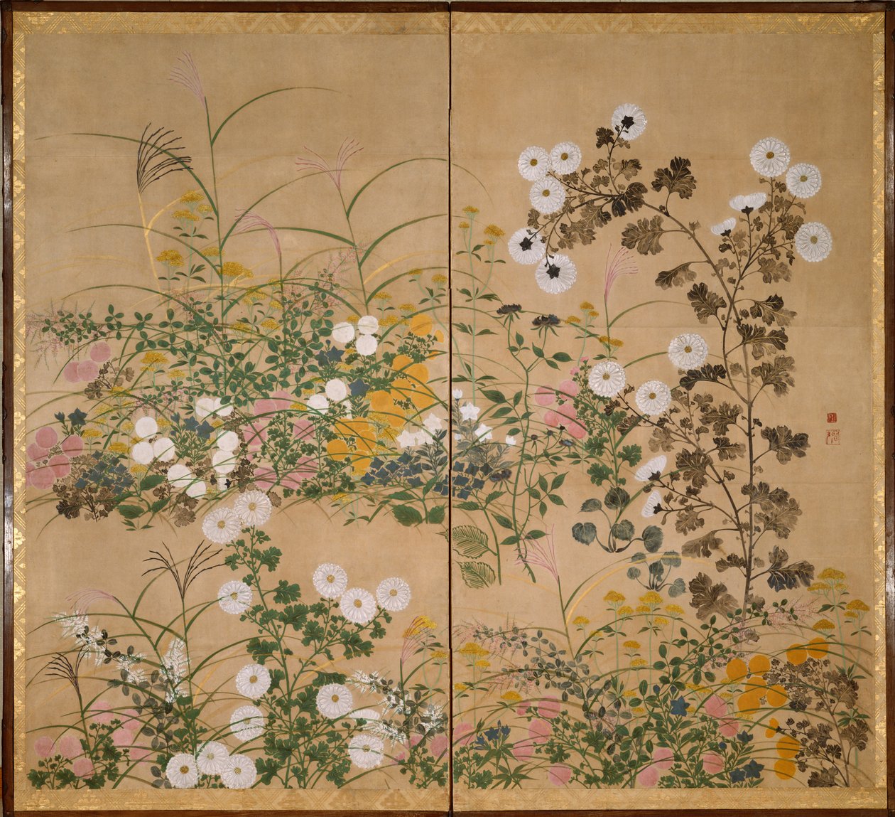 Piante fiorite in autunno, XVIII secolo da Ogata Korin
