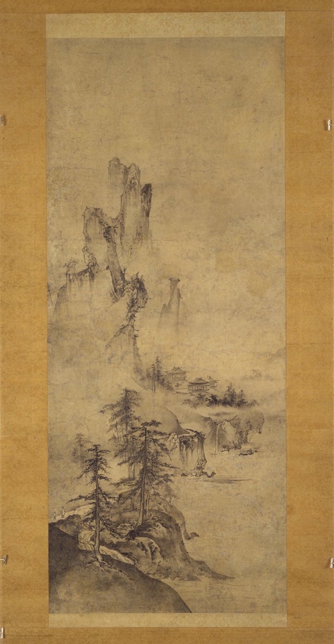 Paesaggio con edifici da Oguri Sotan