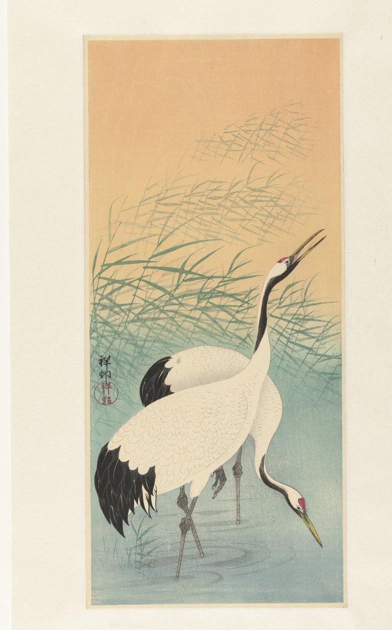 Due gru da Ohara Koson