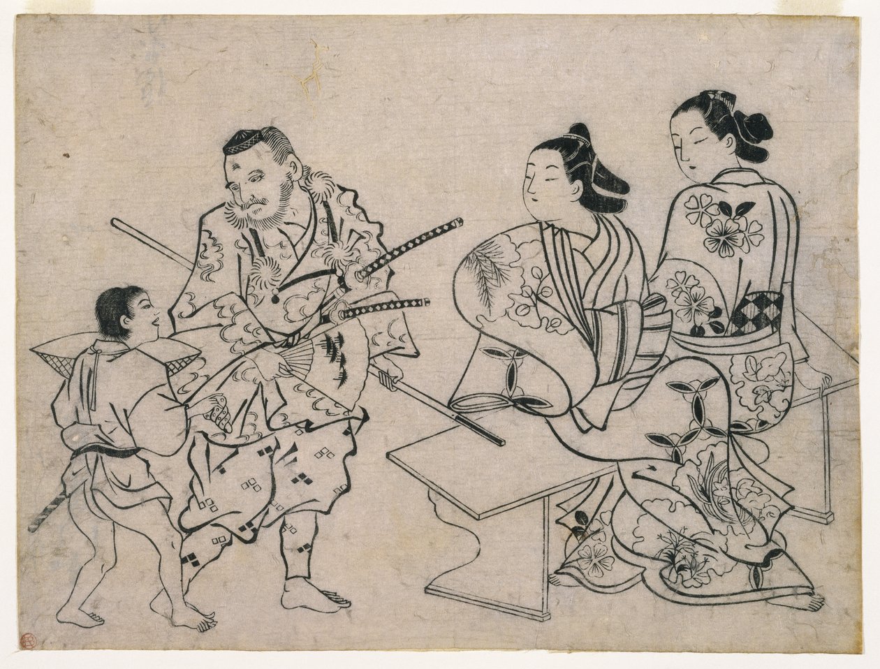 Sumizuir-e, c.1710 da Okumura Masanobu