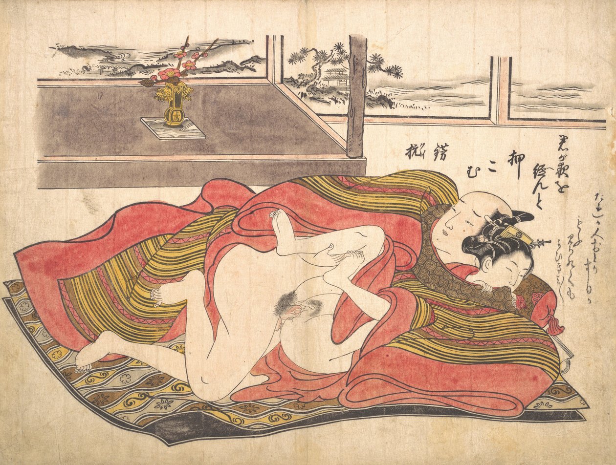Scena in camera da letto, ca. 1739 da Okumura Masanobu