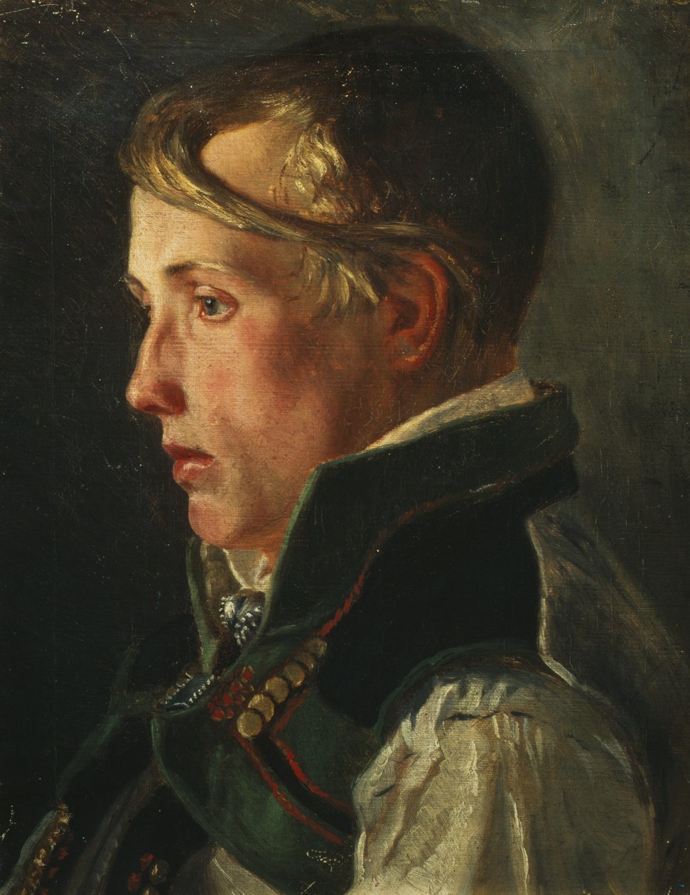 Ragazzo giovane da Olaf Isaachsen