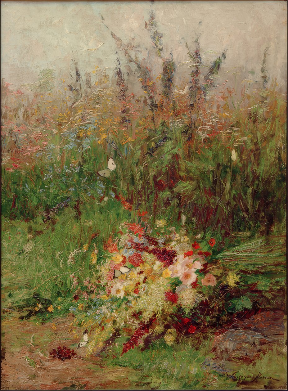 Bouquet di fiori di campo sul ciglio della strada da Olga Wisinger Florian