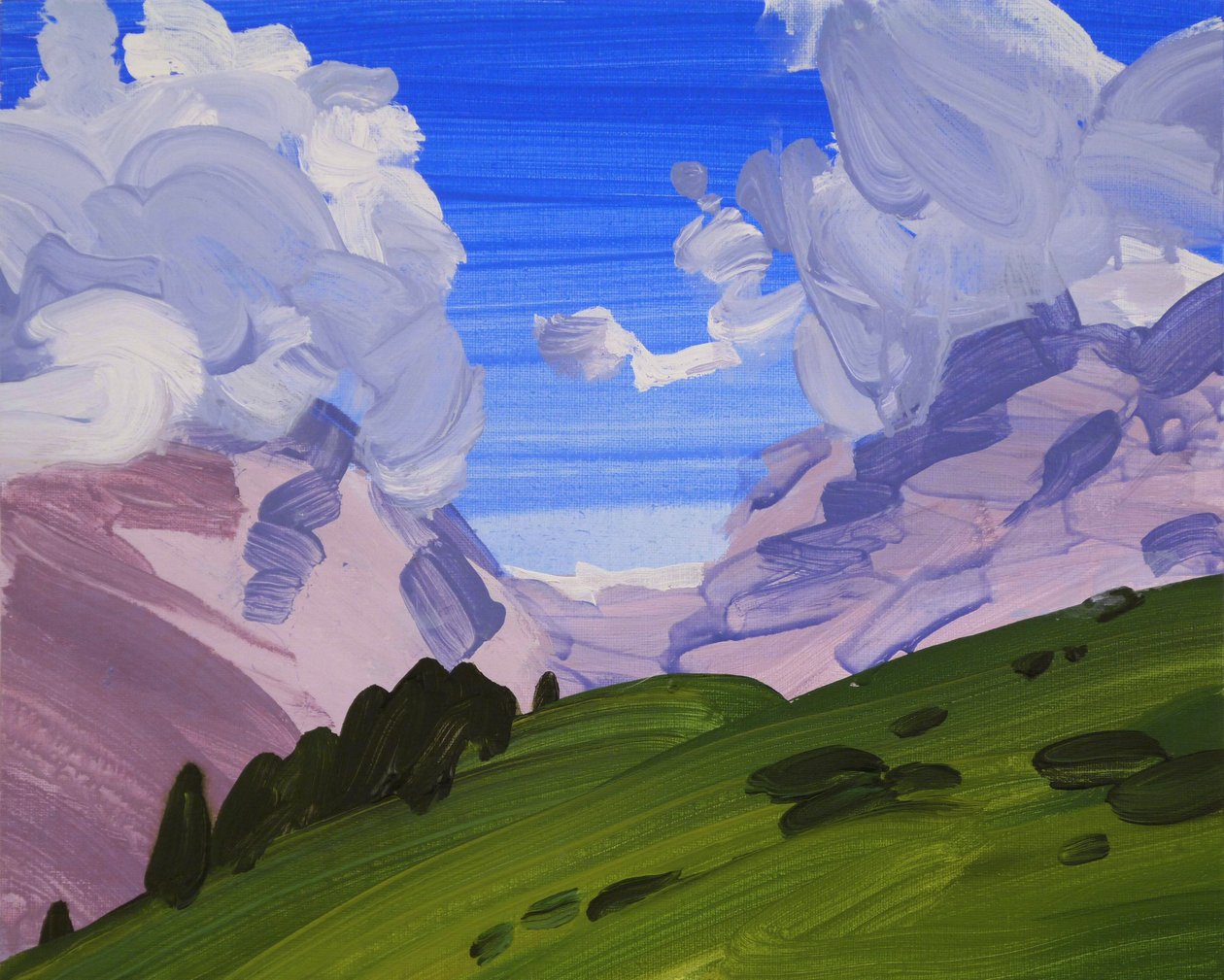 Leukerbad 24, 2012 (acrilico su tela) da Olivier Morel