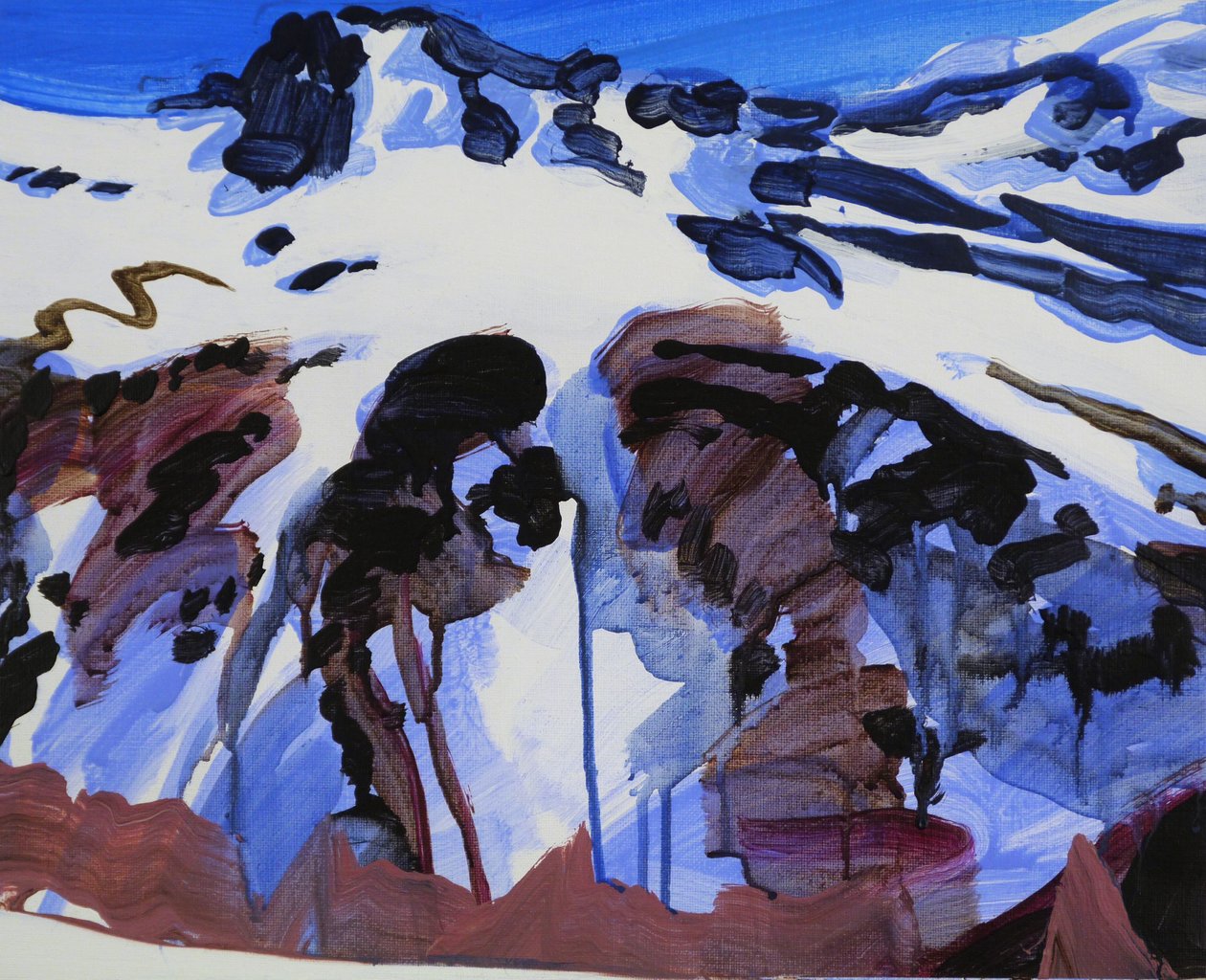 Leukerbad 25, 2012 (acrilico su tela) da Olivier Morel
