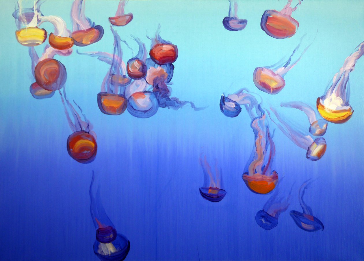 Méduses 4, 2012 (acrilico su tela) da Olivier Morel