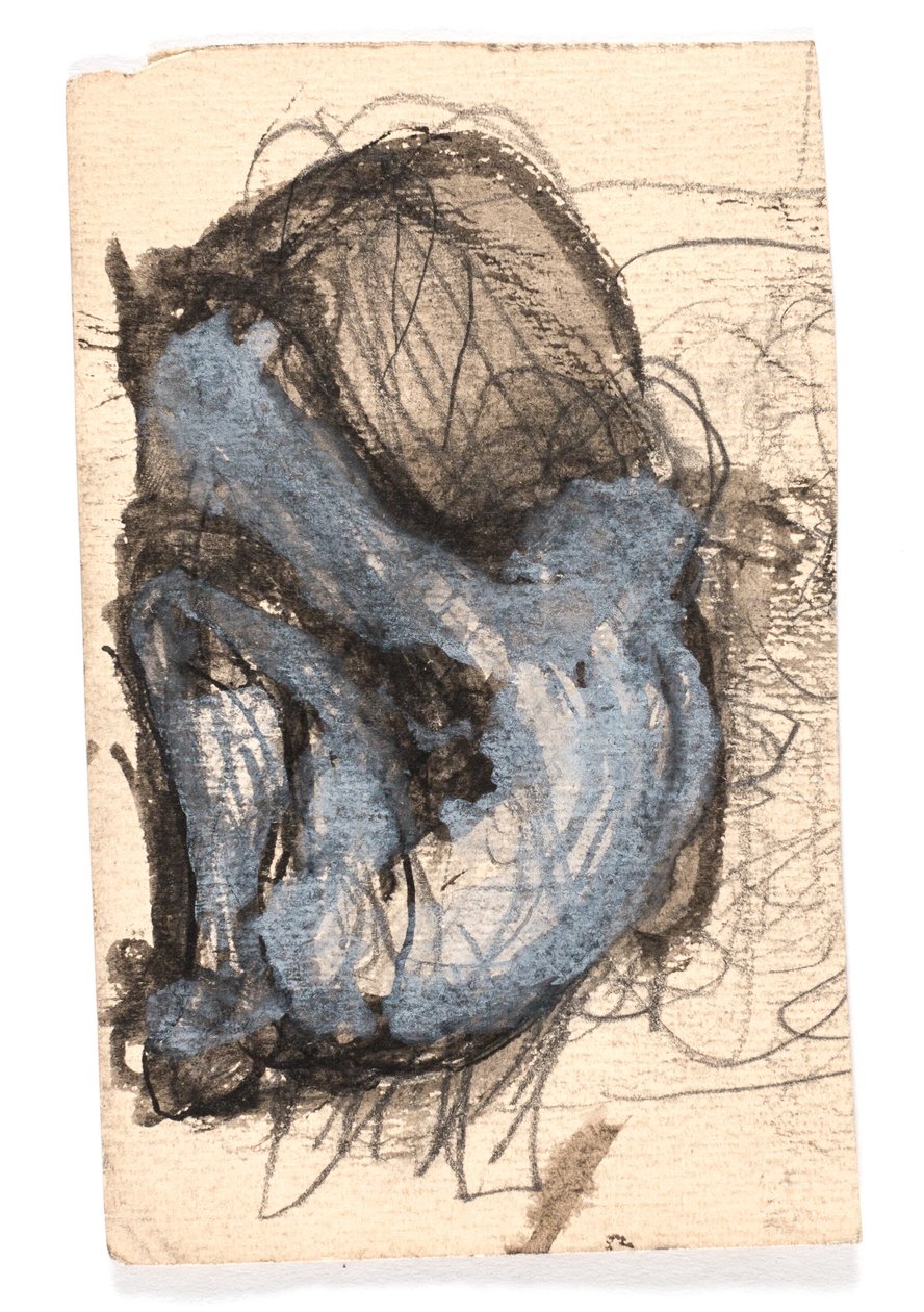 Studio di figura inginocchiata e piegata in avanti da Oluf Hartmann