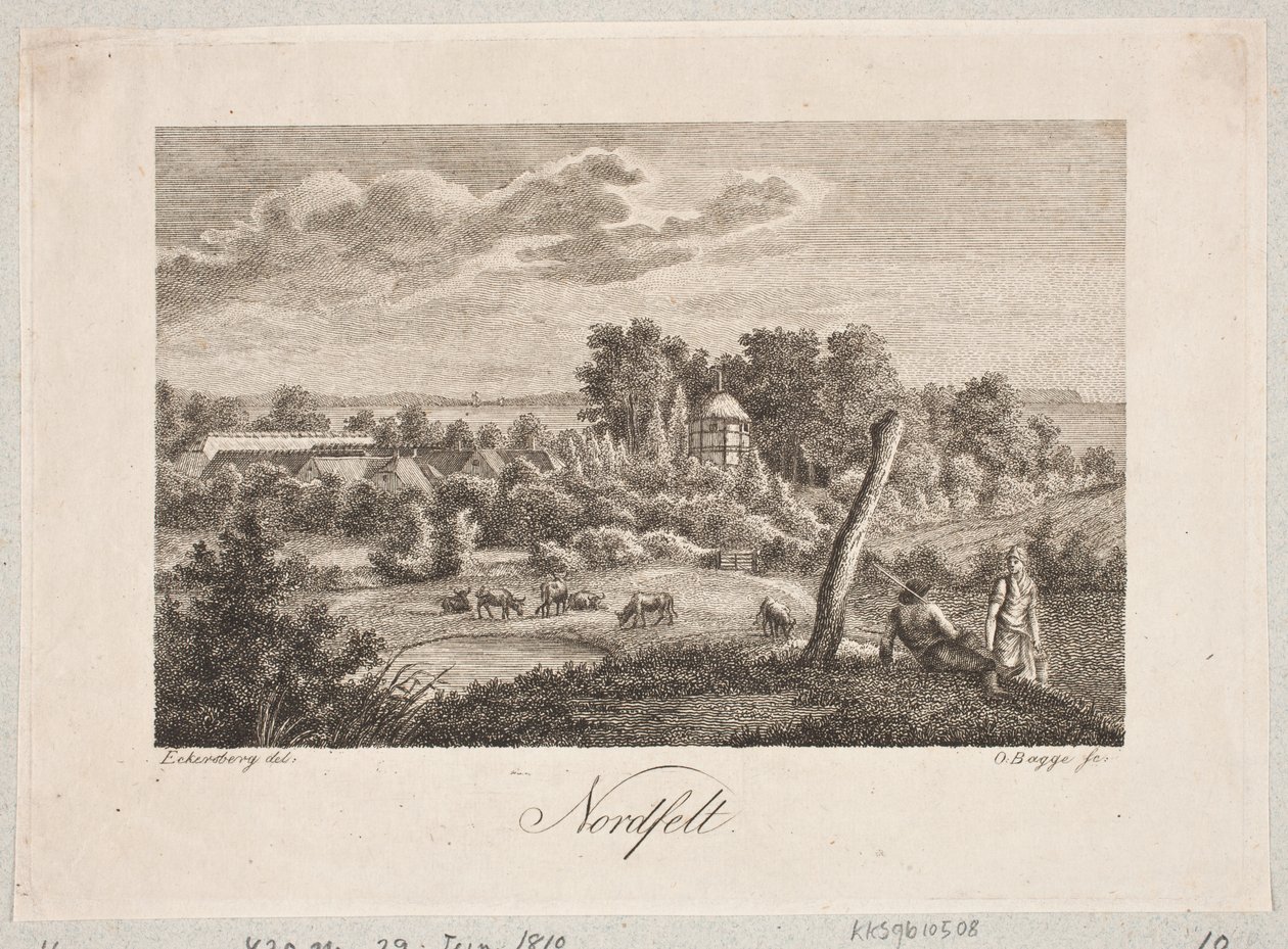 Paesaggio vicino a Nordfelt da Oluf Olufsen Bagge