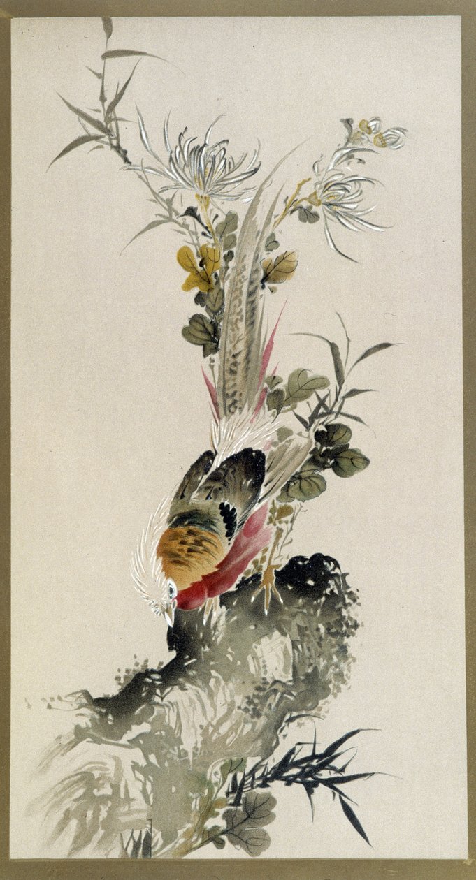 Fagiano - acquerello di Onishi Keisaie da Onishi Keisai