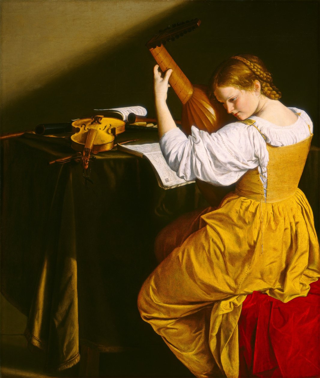 Il suonatore di liuto, c.1612-20 da Orazio Gentileschi