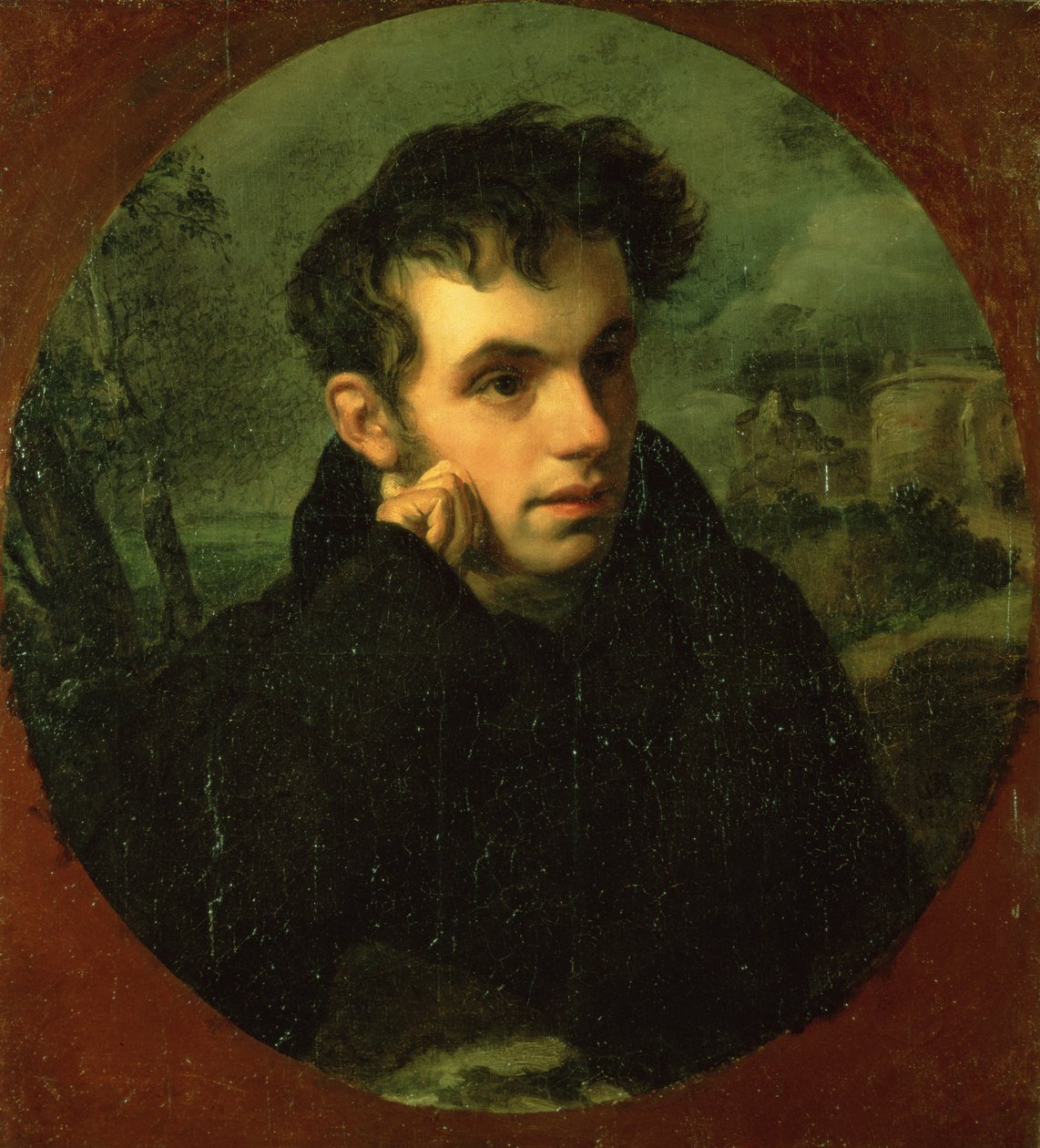 Ritratto di Vassily Zhukovsky, 1816 da Orest Adamovich Kiprensky