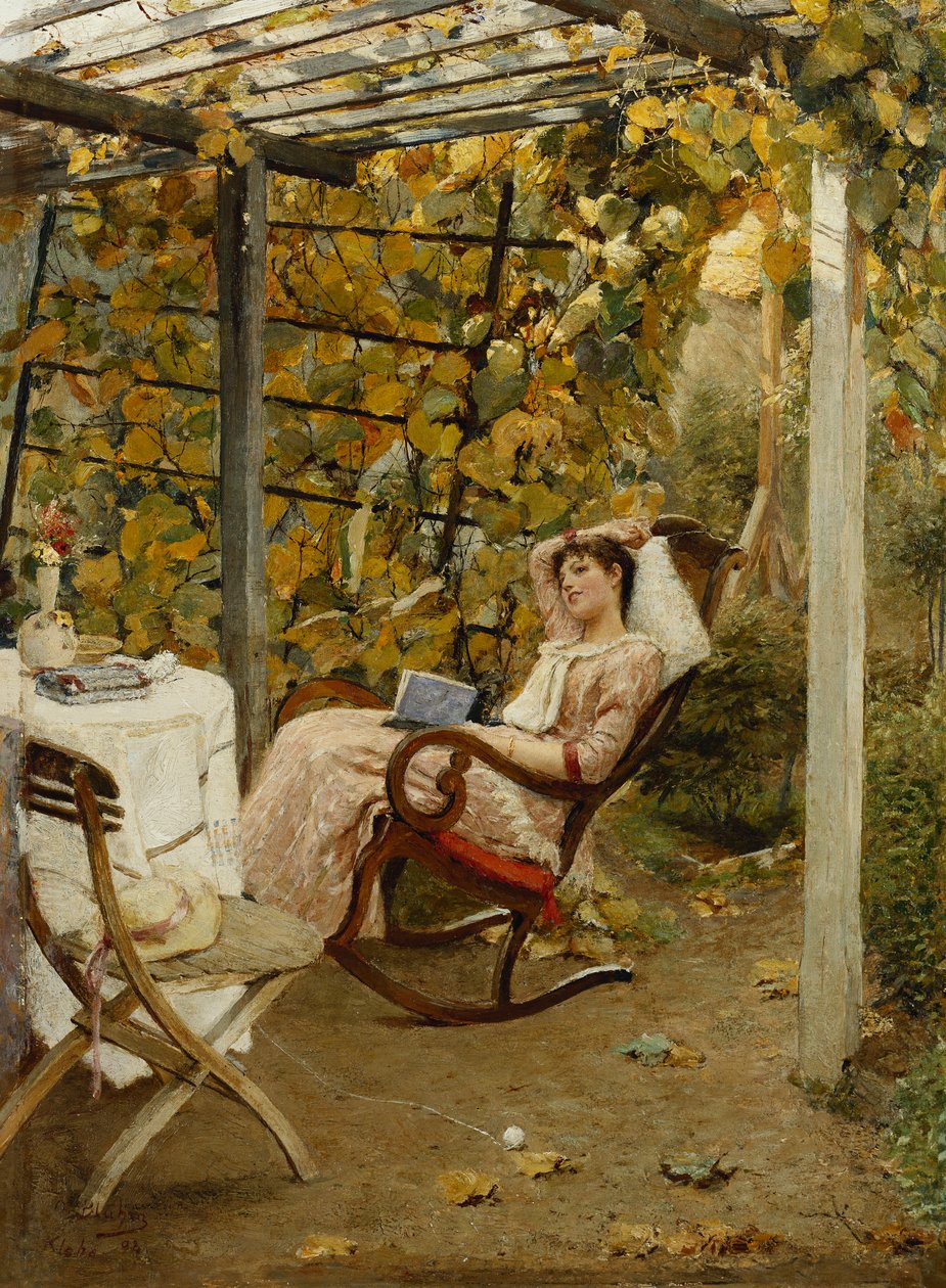 Nella pergola, 1894 da Oscar Bluhm