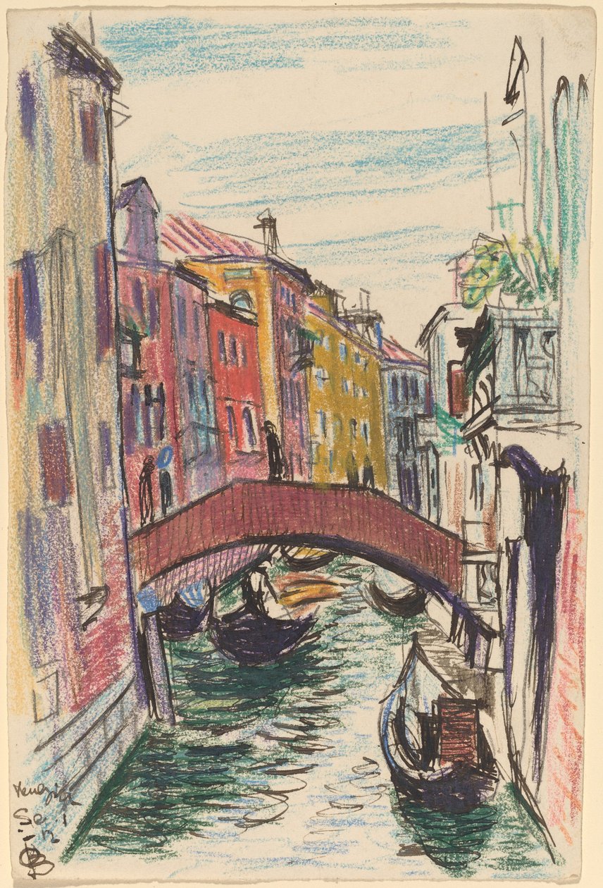 Canale, Venezia da Oscar F. Bluemner