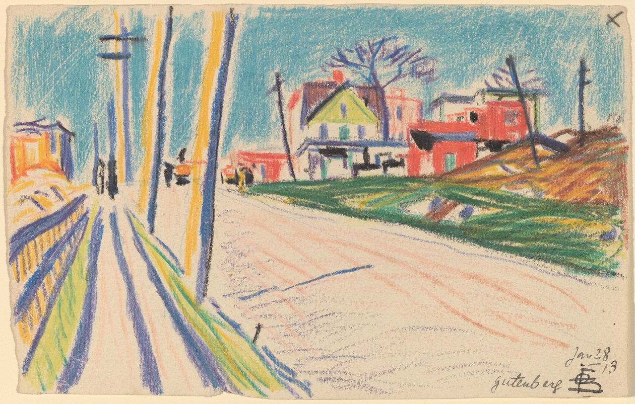 Strada nel Bronx da Oscar F. Bluemner