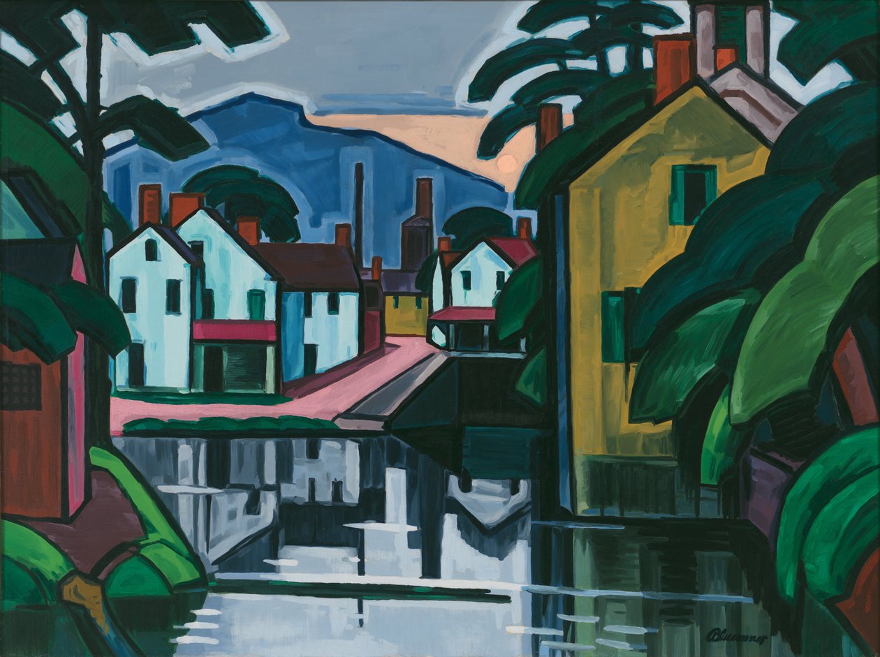 Vecchio porto del canale da Oscar Florianus Bluemner