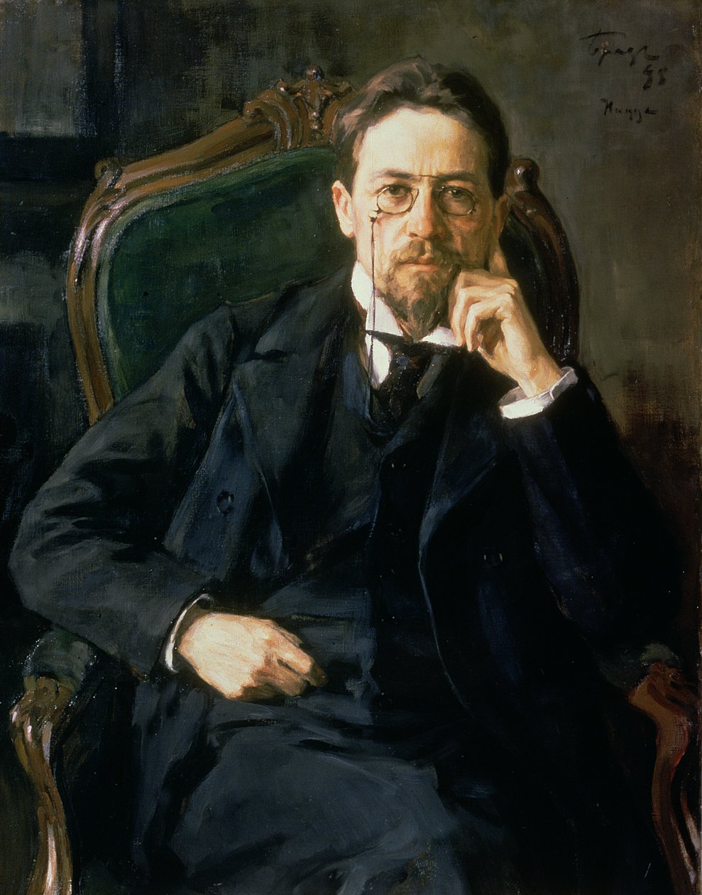 Ritratto di Anton Pavlovich Chekhov, 1898 da Osip Emmanuilovich Braz