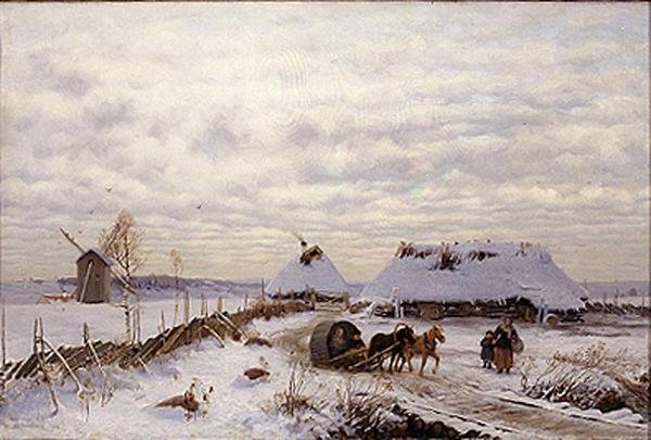 Paesaggio invernale da Oskar Hoffmann
