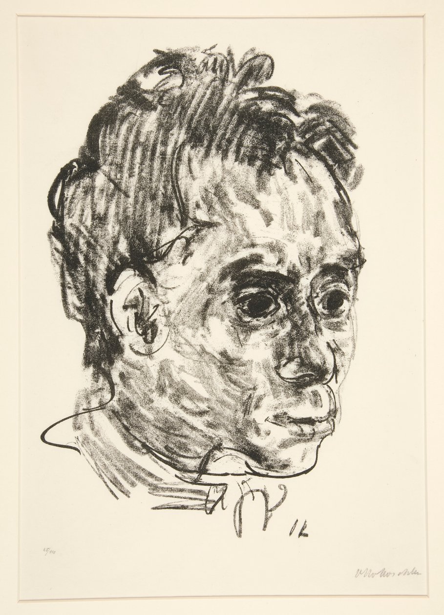 Ritratto di Walter Hasenclever da Oskar Kokoschka