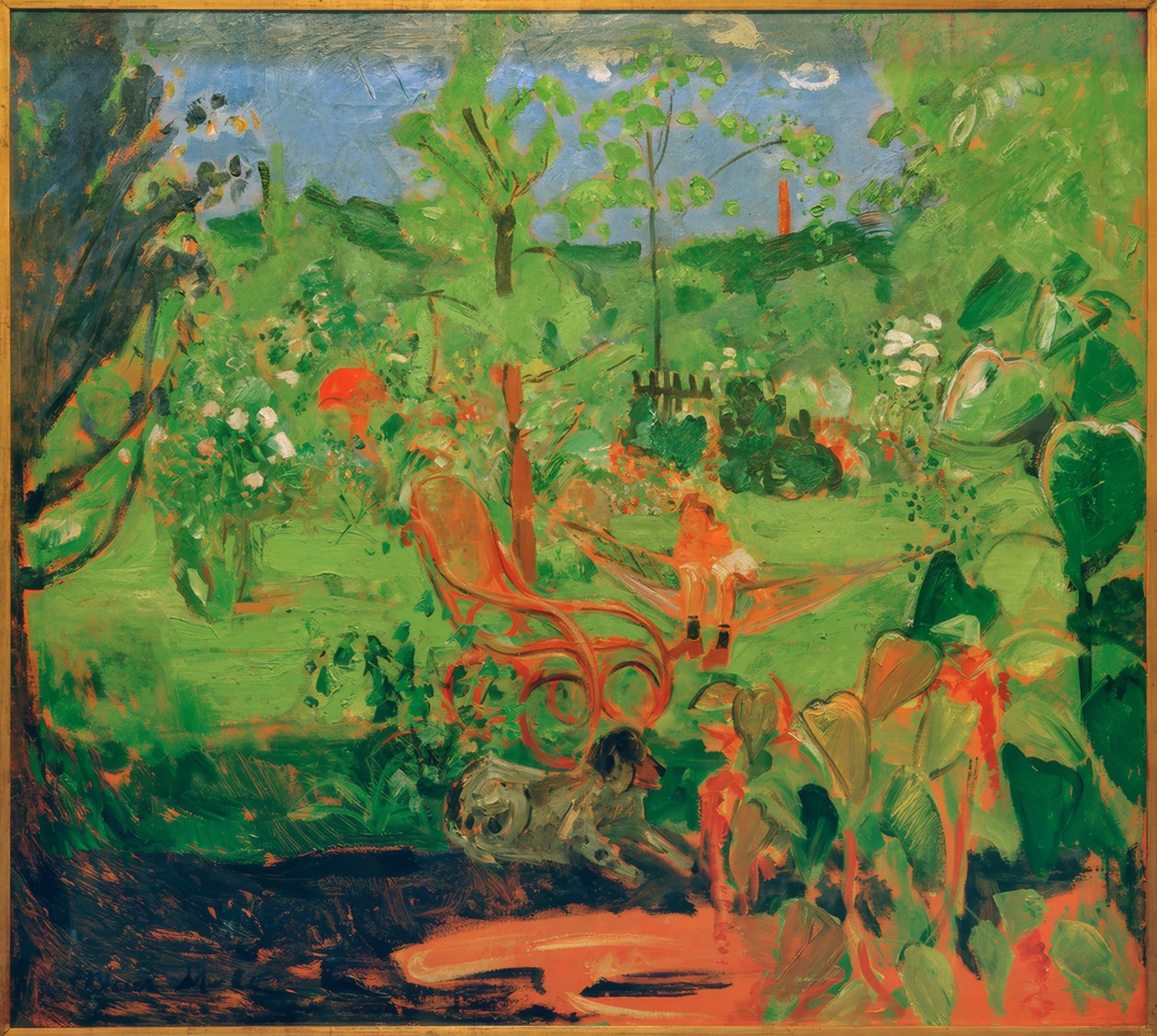 Fürstenfeldbruck, quadro del giardino da Oskar Moll