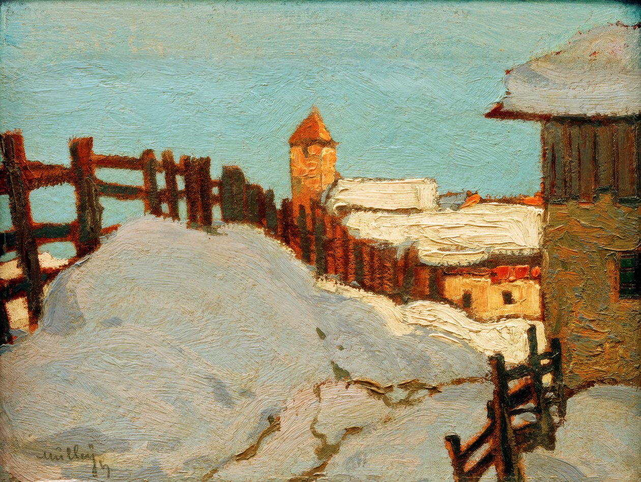 Villaggio in inverno da Oskar Mulley