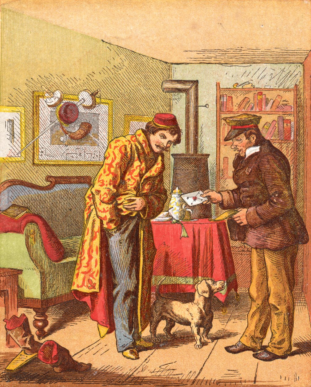 Pagare per la consegna della lettera, c1870 da Oskar Pletsch