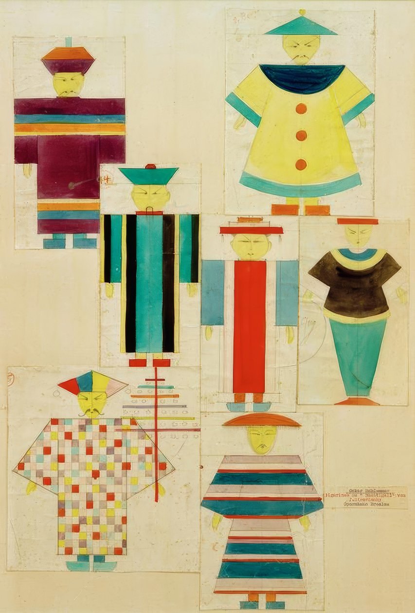 7 figurine per Usignolo da Oskar Schlemmer