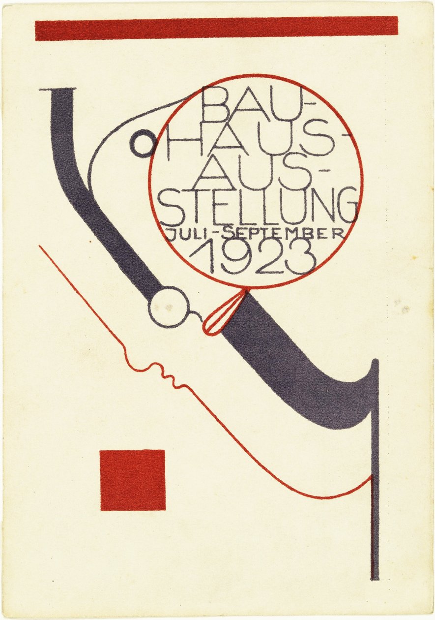 Mostra Bauhaus. Cartolina, 1923 da Oskar Schlemmer