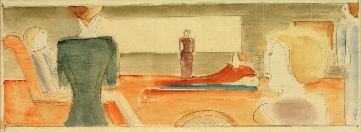 Interno con sei figure I da Oskar Schlemmer
