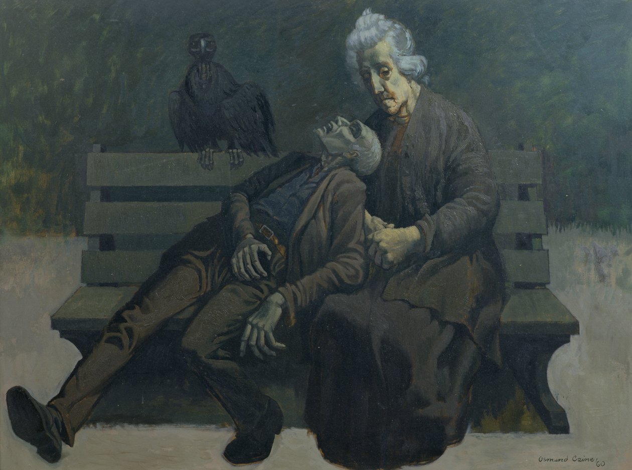 Una panchina a Parigi, 1960 da Osmund Caine