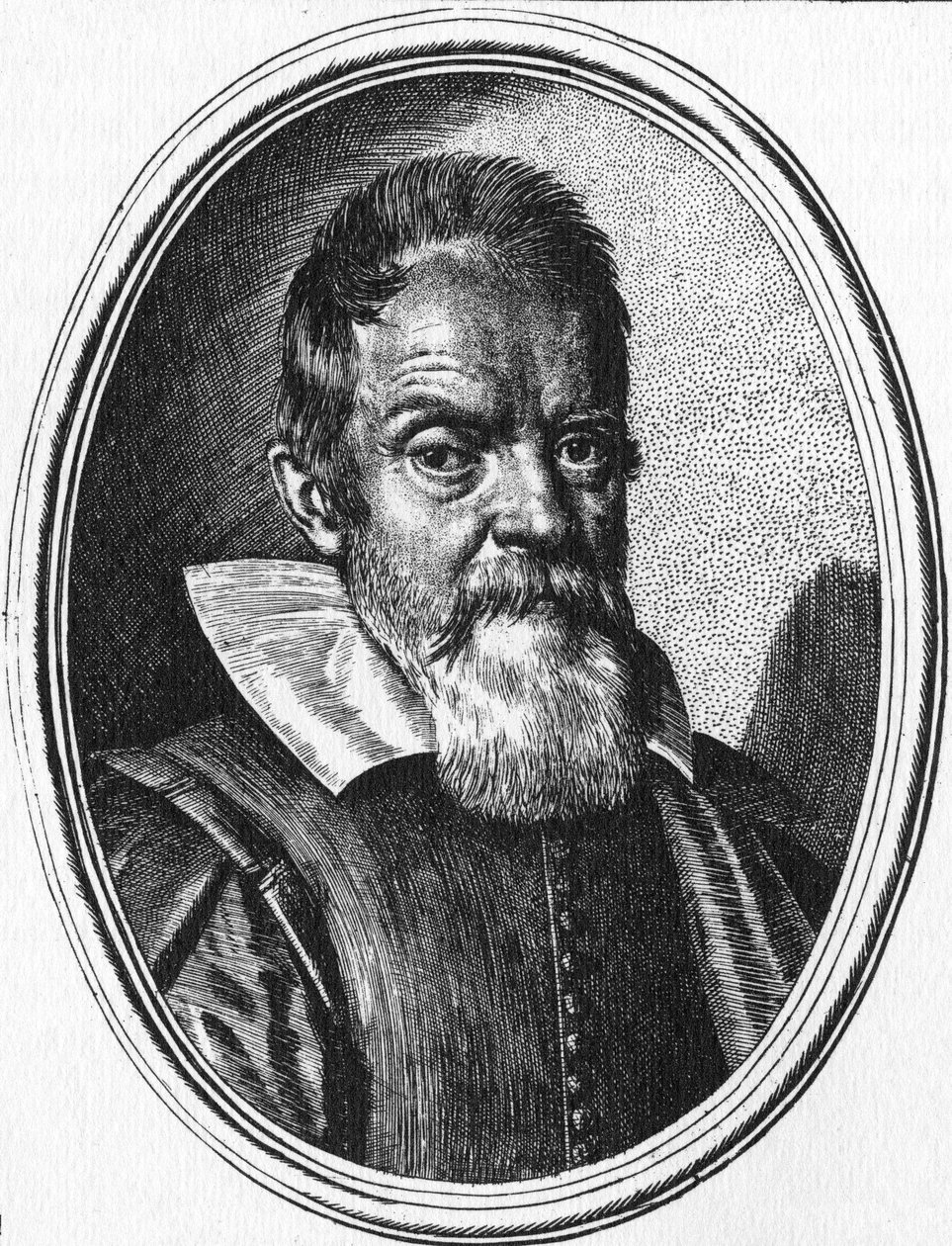 Galileo Galilei (incisione) da Ottavio (after) Leoni