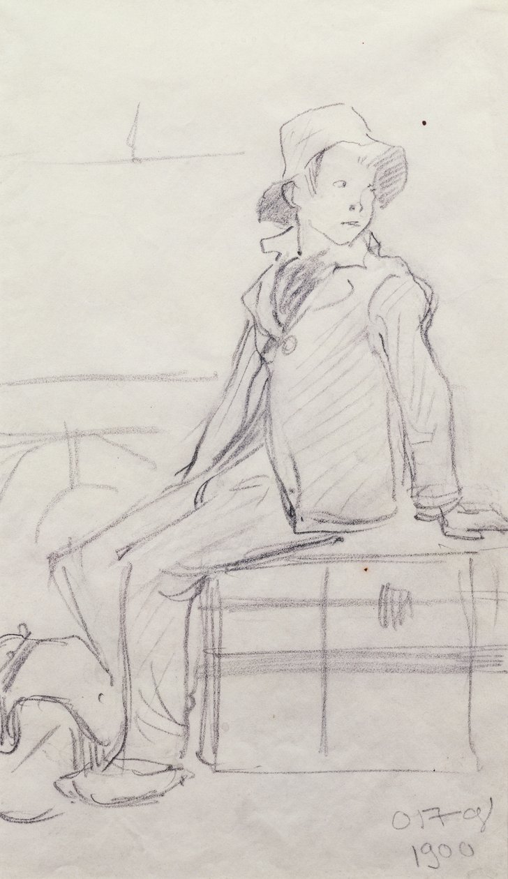 Piccolo emigrante, 1900 da Ottilia Eva Adelborg