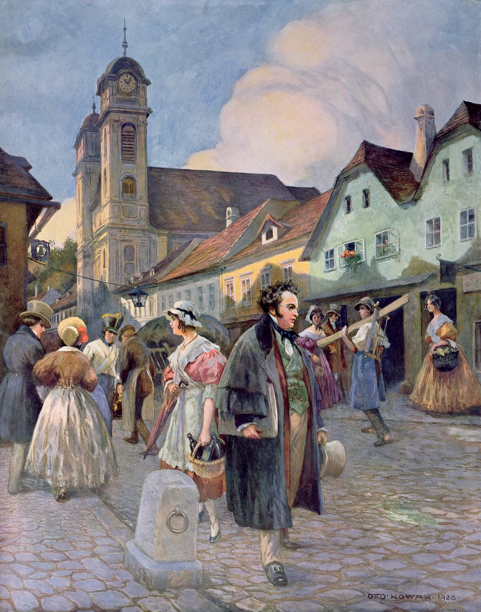 Franz Peter Schubert a Liechtenthal, 1928 da Otto Robert Nowak