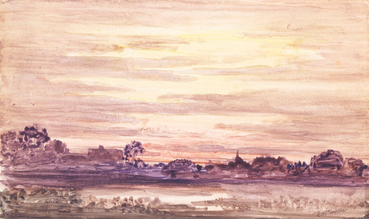 Tramonto dopo la tempesta da Otto Gaertner