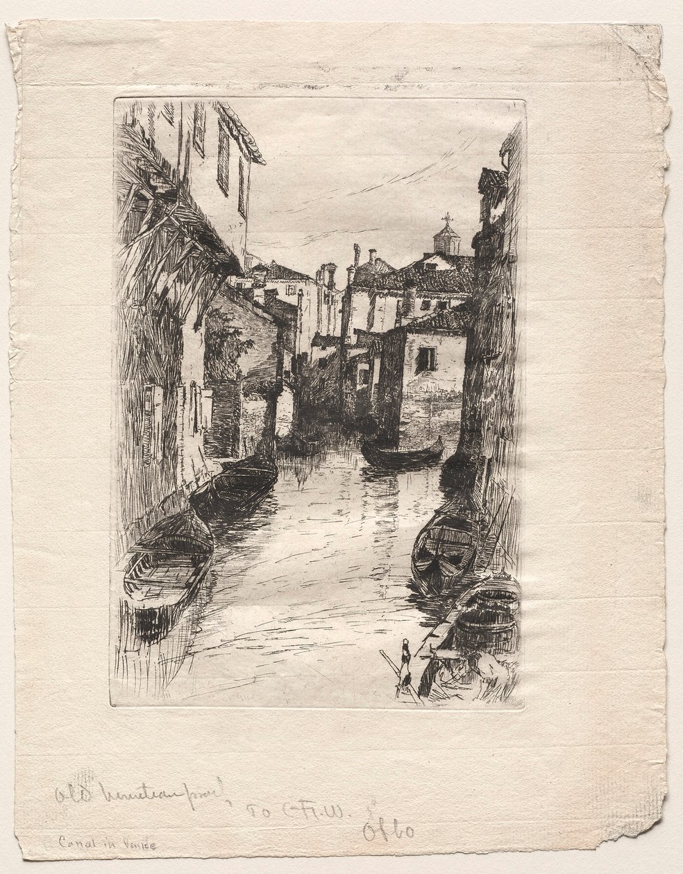Canale a Venezia, 1880 da Otto H. Bacher