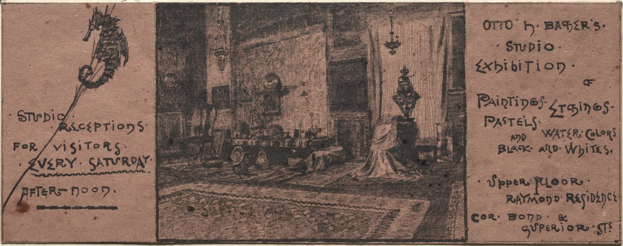 Invito alla mostra da Otto H. Bacher