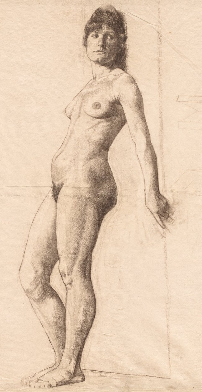 Modello nudo in piedi da Otto H. Bacher