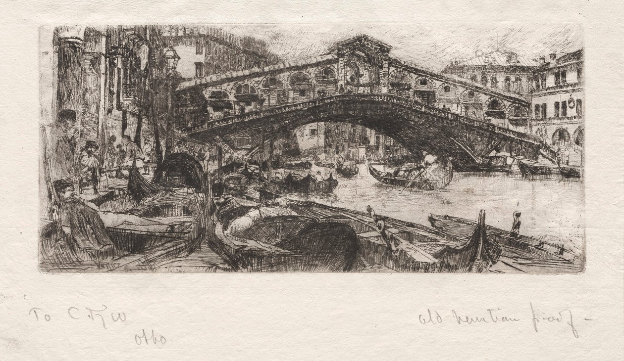 Il Rialto, Venezia, 1880 da Otto H. Bacher