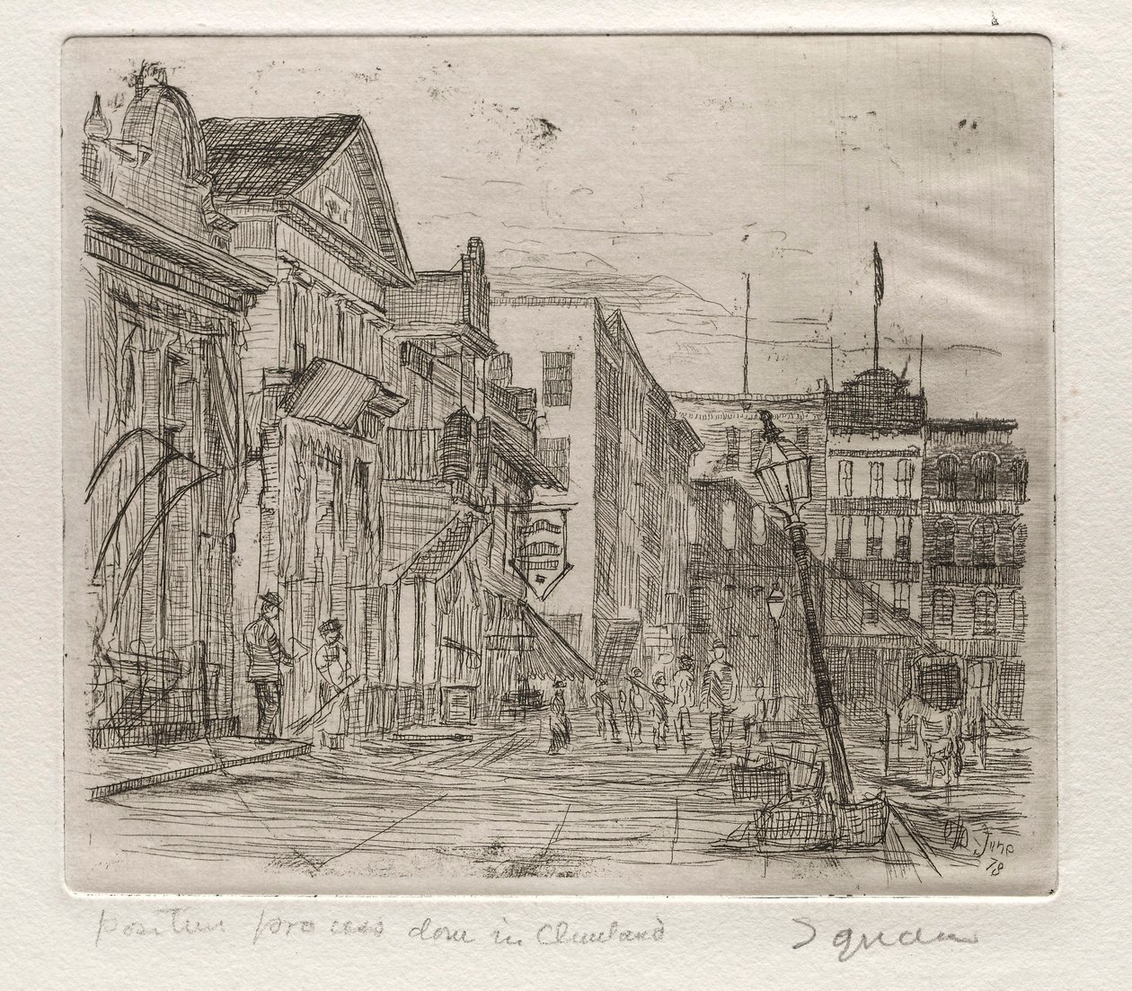La Piazza, 1878 da Otto H. Bacher