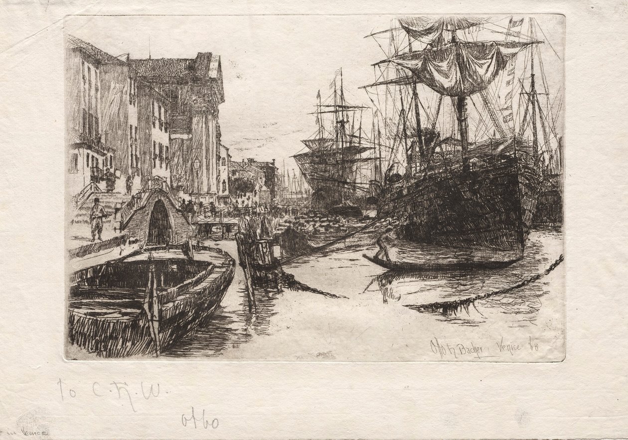 Veduta di Venezia, 1880 da Otto H. Bacher
