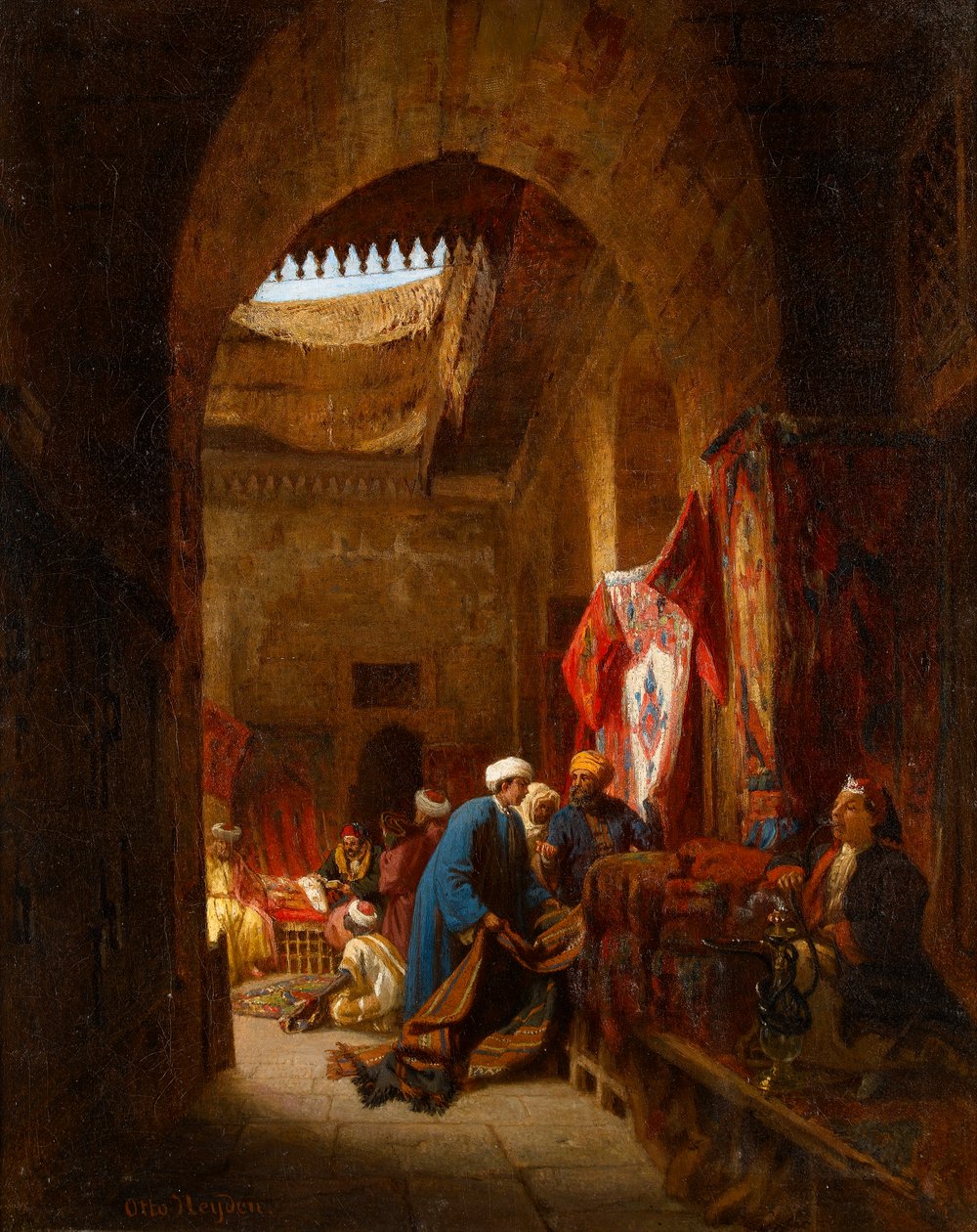Il bazar dei tappeti, Il Cairo da Otto Johann Heinrich Heyden