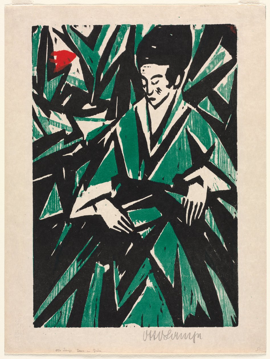 Donna in Verde da Otto Lange