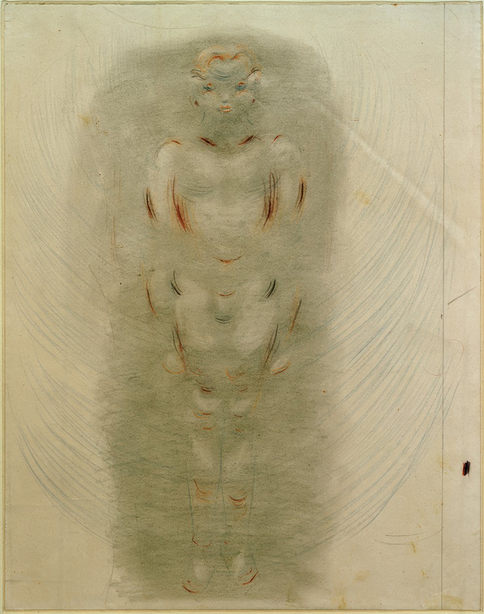Ragazzo nudo in piedi (dalla serie Rosa) da Otto Meyer Amden